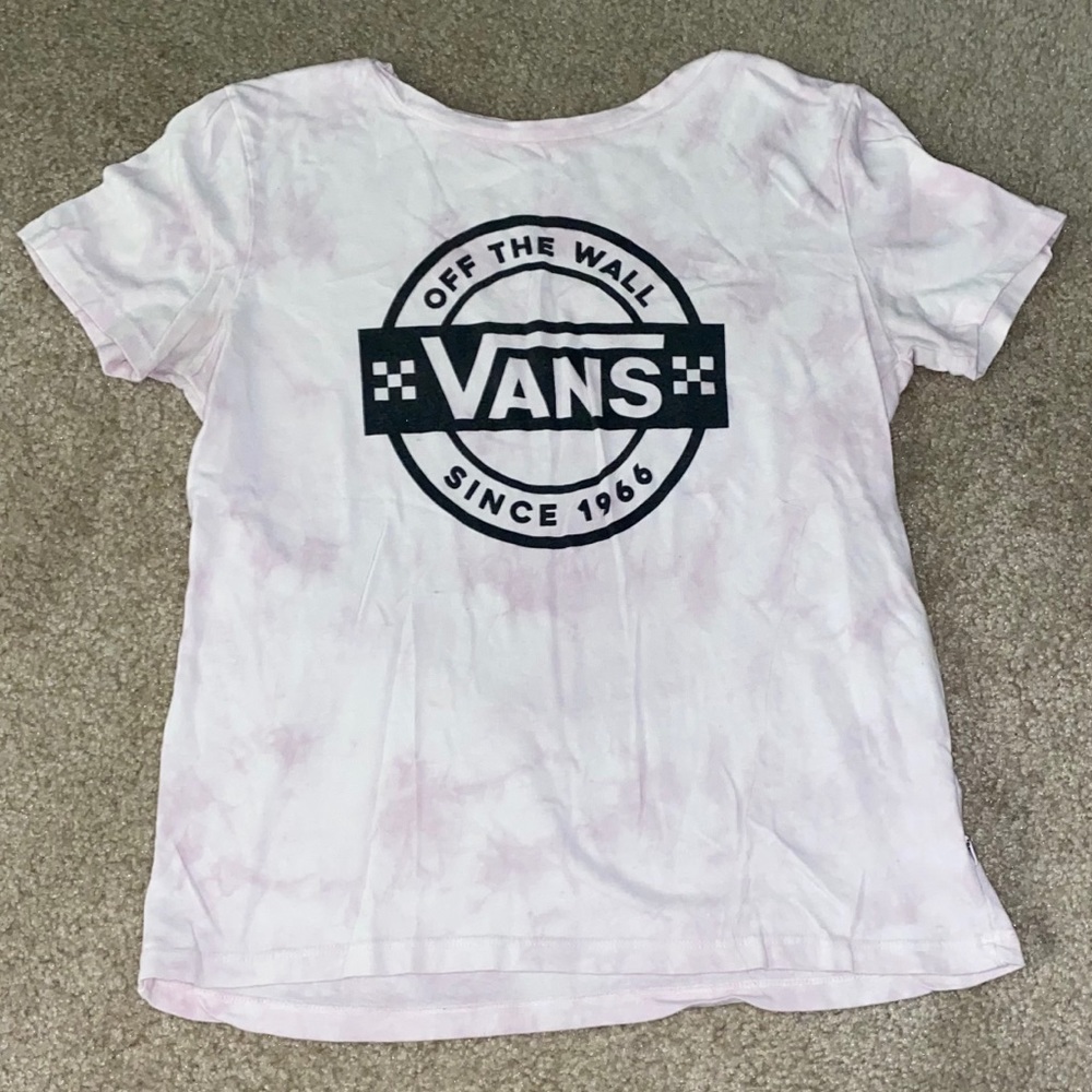 Light Pink Tie Dye Vans T Shirt